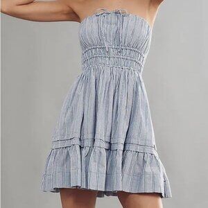 Anthropologie Somerset Strapless Mini Dress
